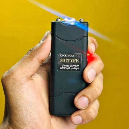 Self-defense stun flashlight gun
